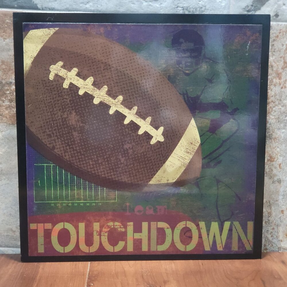 Hobby Lobby Football Sports Art Print Wall Hanging Decor
